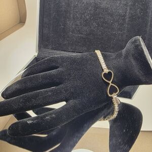 Gold Infinity Heart Bracelet